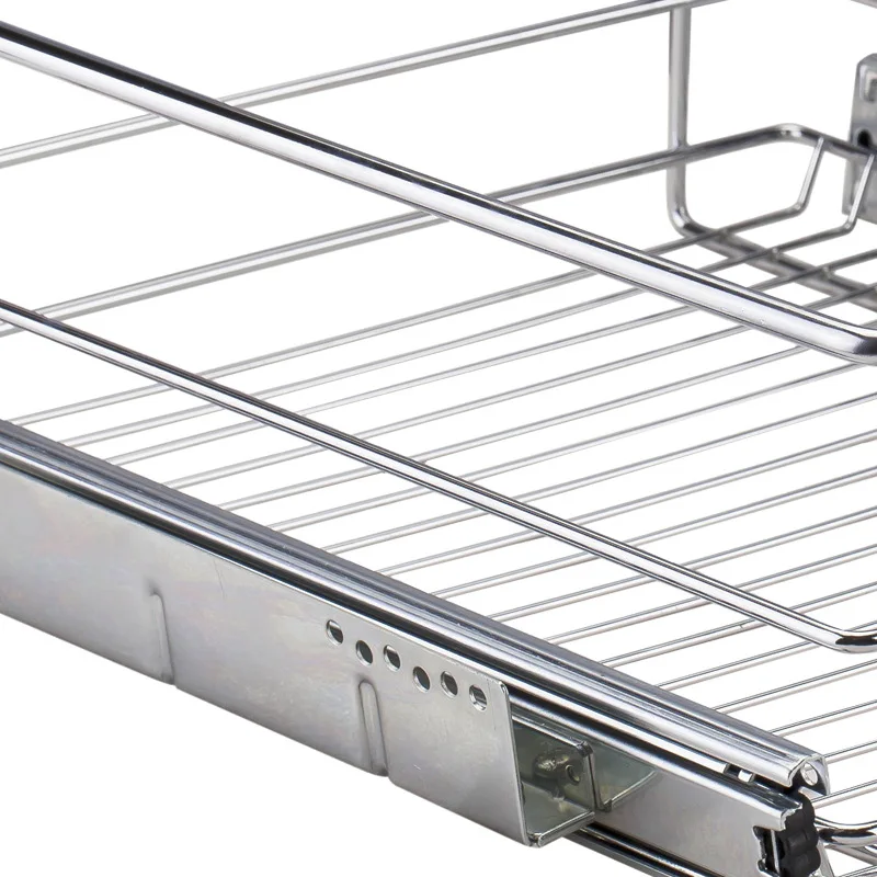 Cabinet Basket Drawer Type Multi-functional Seasoning Dish Basket Kitchen Cabinet Internal Storage Rack