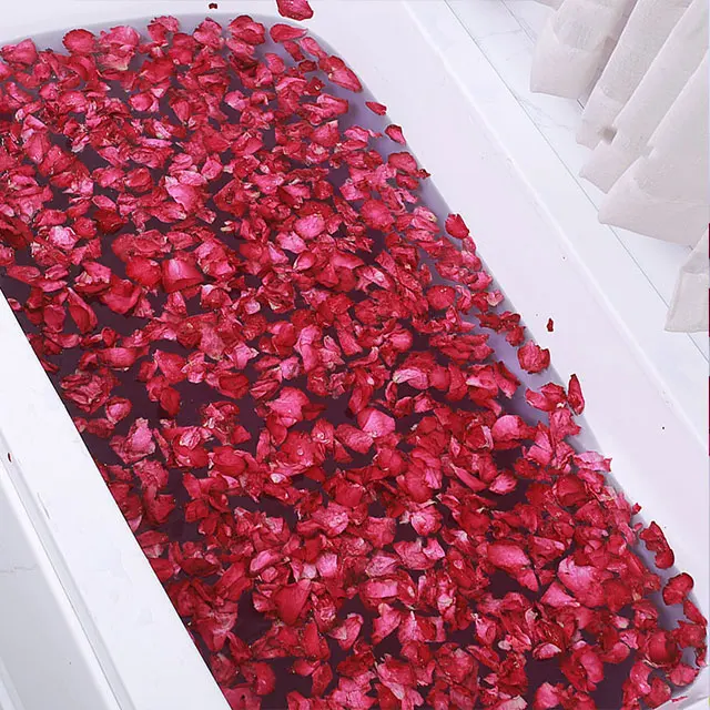 Dried Rose Red  Petal Confetti Colorful Lavender Flower Petals in Bulk Christmas Easter Bath Wedding Small Model Wholesale