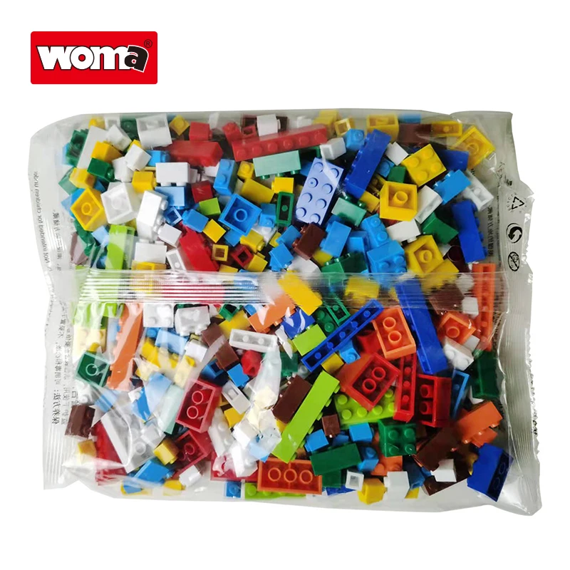 WOMA TOYS Wholesale 500G Children Creativity DIY Building Bricks Blocks Set Spare Parts Accessories STEM Assembled