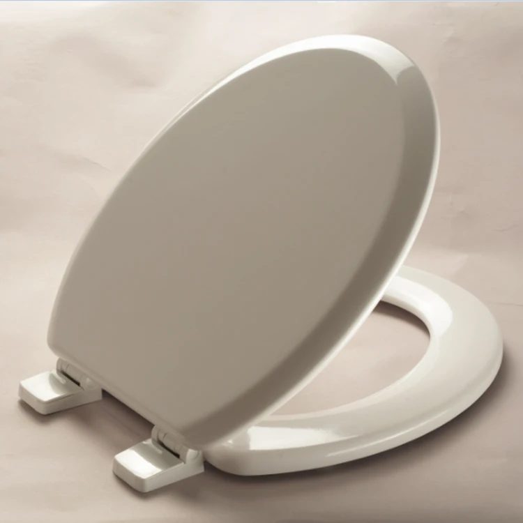 SANIPRO OVU Type Household Thickened PP Plastic Slow Drop Sitting Toilet Lid Universal Toilet Seat Cover for Bathroom