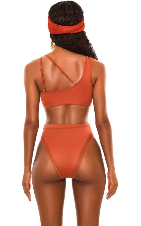 factory high quality waist trendy elastic girls sexy islamic colombian bikini adult unique two piece african swimwear swimsuit