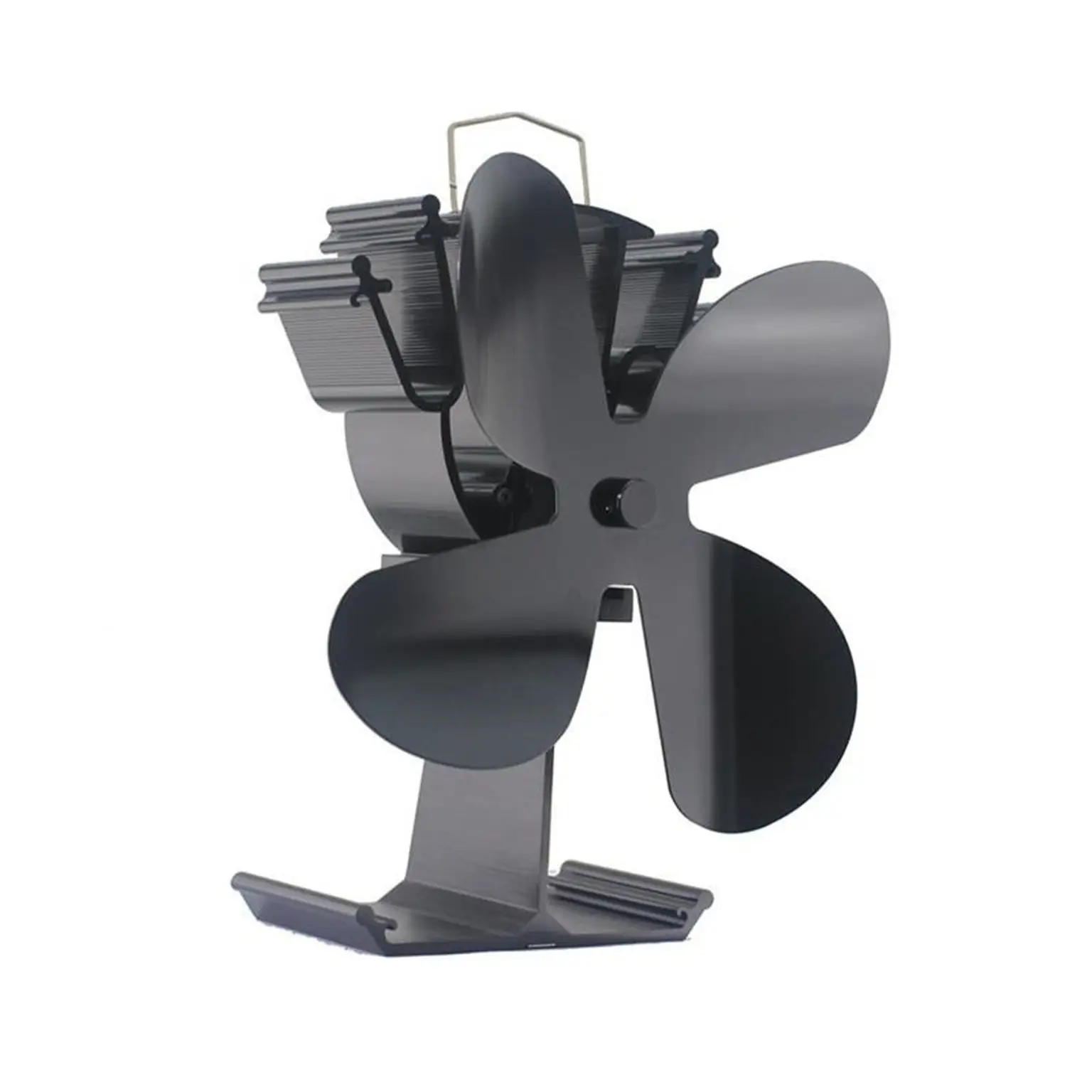 Winter Wood Burning Fireplace 4 Blades Log Wood Burner Eco Quiet Stove Fan