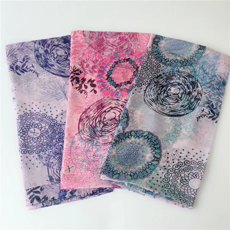New design Malaysia chiffon printing muslim scarf for women