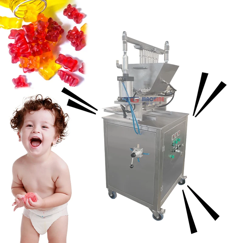 Hot sale small jelly gummy candy forming making machine  jelly filled candy making production line