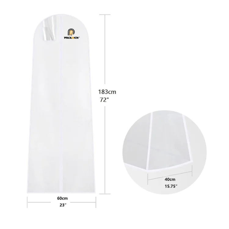 High Quality Custom Print Travel Wholesale Cover Wedding Dress Cover Wholesale Wedding Cover For Suit Garment Bag For Suit