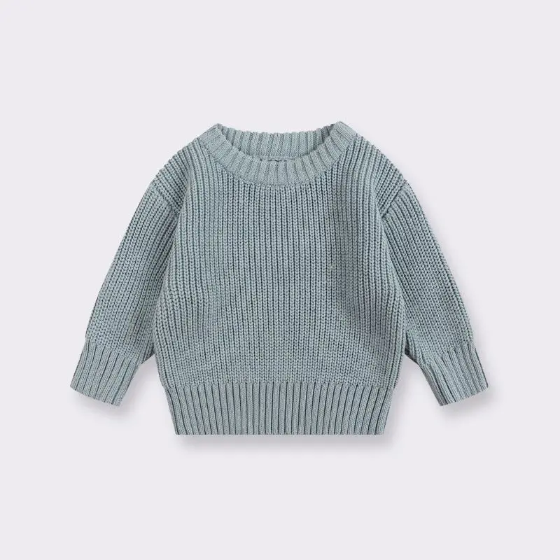 Customized boy children clothing long sleeve cotton knitted kids sweaters wholesale