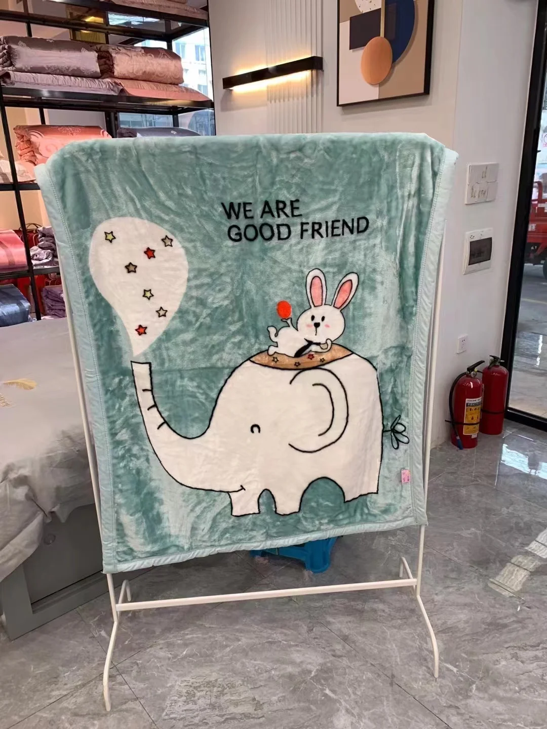 High quality children cartoon small blanket office nap blanket childlike cute blanket fleece