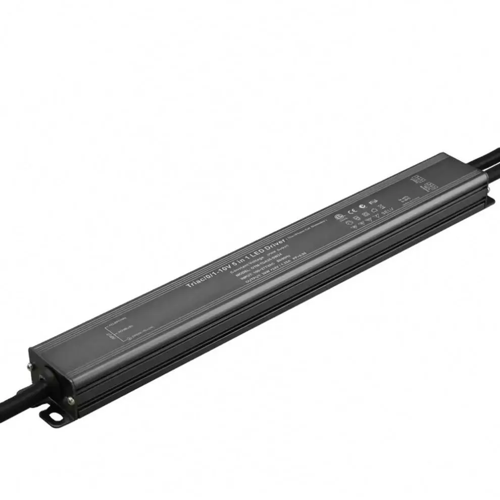 Тонкий линейный IP67 30 Вт 12 В 24 0-10 1-10 PWM с регулируемой яркостью постоянного напряжения светодиодный драйвер