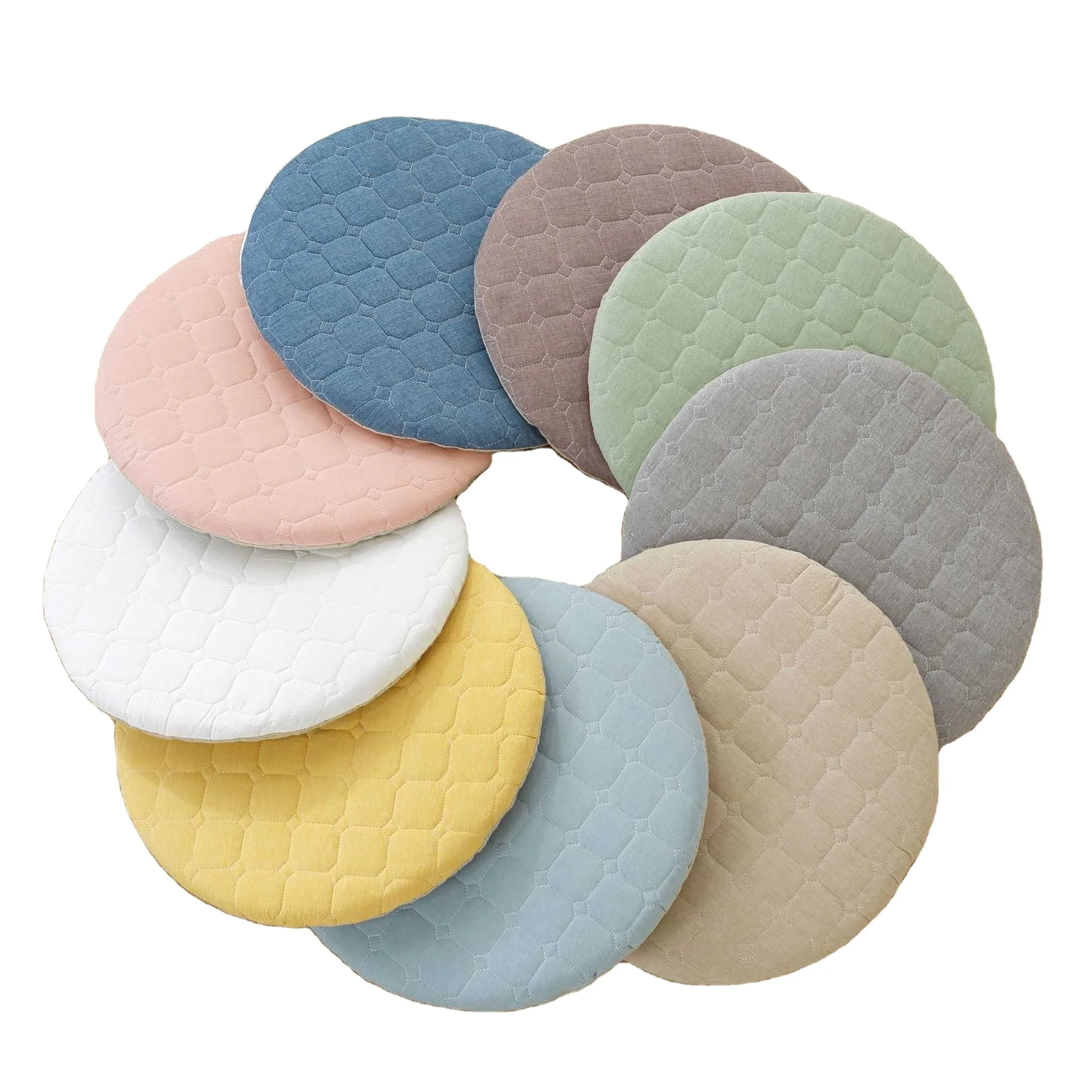 Four Seasons Universal Cotton Chair Cushion Round Tatami Mattress Thickened Vine Chair Removable Washable Long Sitting