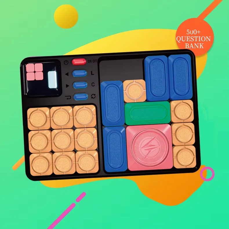 interaction Digitale Handheld Games Slide Huarong Road Pegged Jigsaw Puzzle Levelled UP Challenges Brain Teaser Educational Toy
