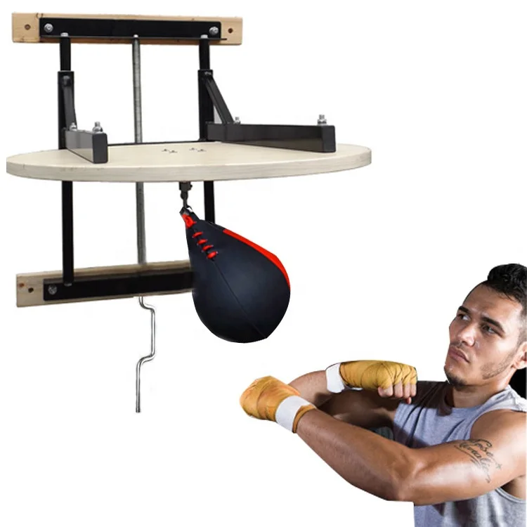 Professional Boxing Equipment Wall Mounted Adjustable Speed Ball And Rack Set
