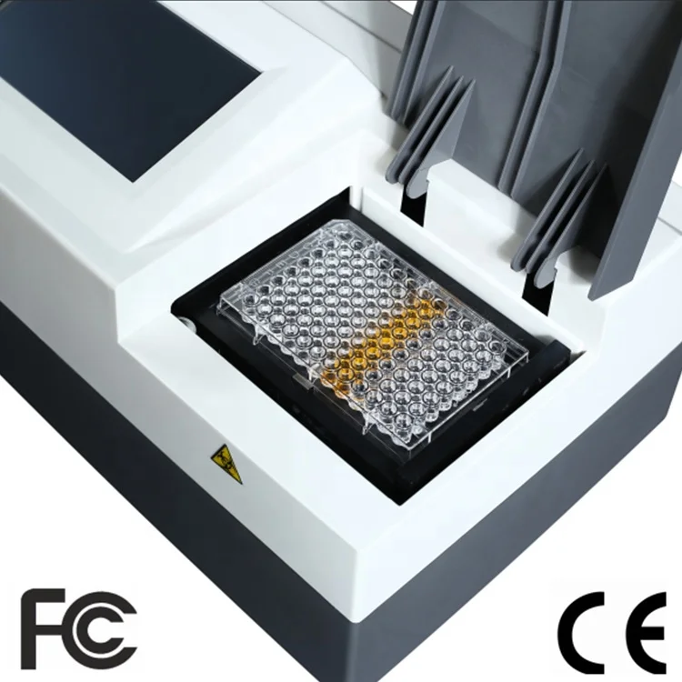 High Performance Microplate Washer Reader With 7 Inch Touch Screen and blood testing equipments