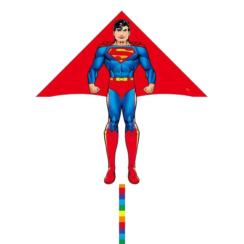 Chinese Easy flying   custom full color printing kids toys cartoon delta  kite for kids