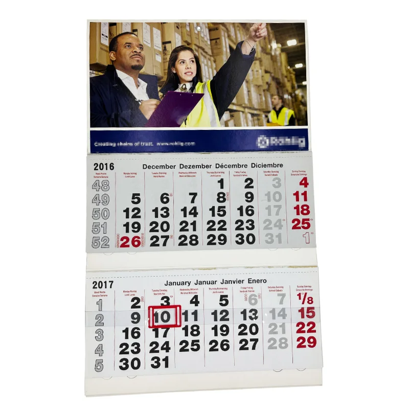 source factory custom calendar printing wall/desk calendar 2024 or calendar planner china wholesale
