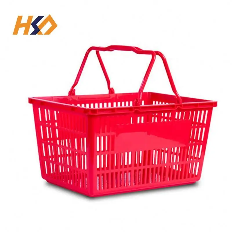  Professional Shopping Plastic Basket Wholesale Excellent Large Handles