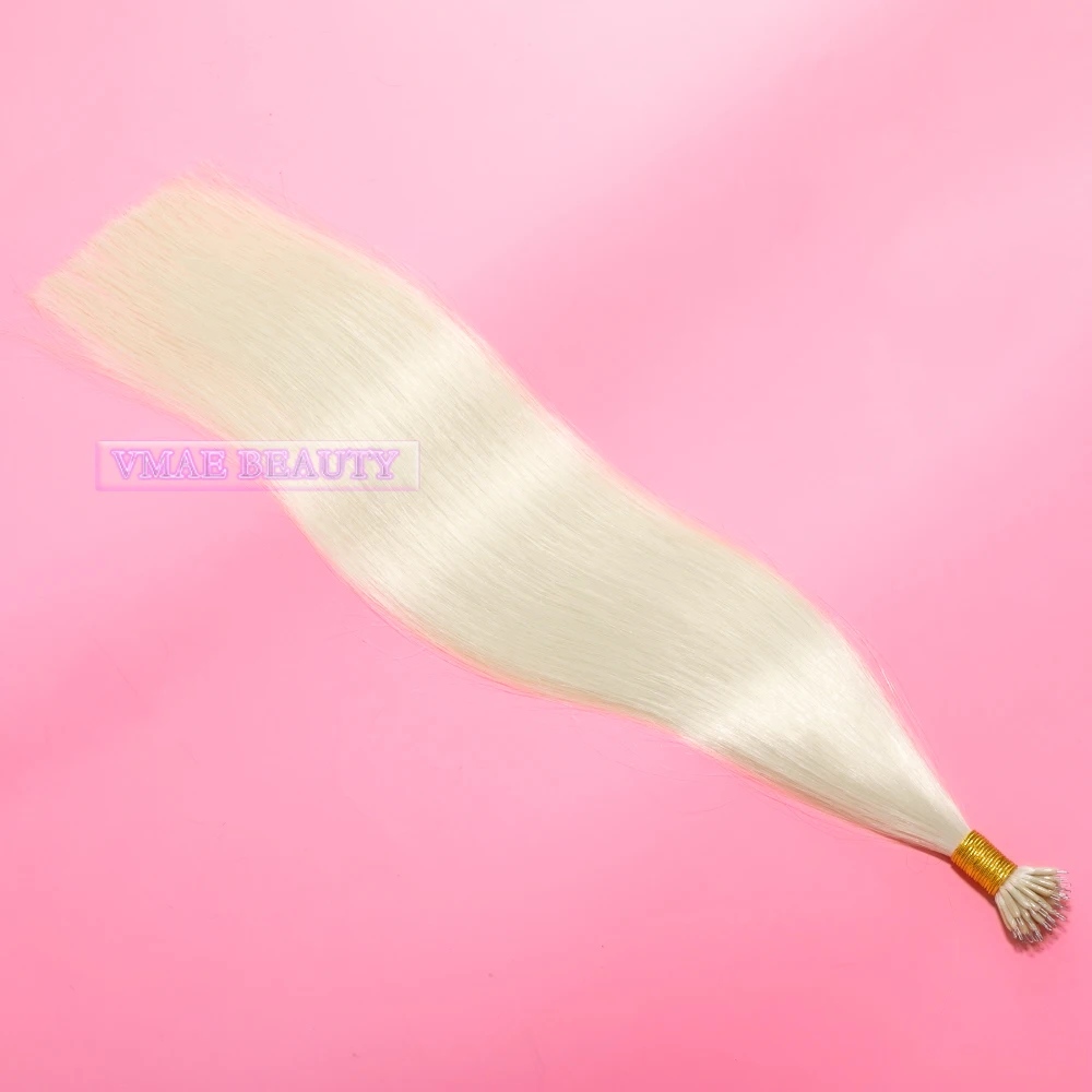 Chinese Factory Directly 13 A Russian Hair Super Double Drawn Nano Ring cuticle aligned hair Nano Hair Extensions