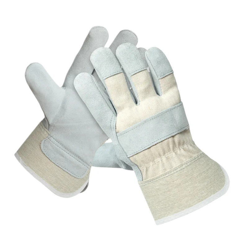 Short Welder Anti-Scald Gloves with Cotton Liner Labor Protection Fire Proof for Safety Smelting Protective Gardening Gloves