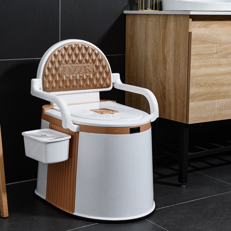 Portable Men Toilet-Chair-for Elderly Potty Chair for Adults for The Elderly for Old Man Plastic Moving Travel Toilet