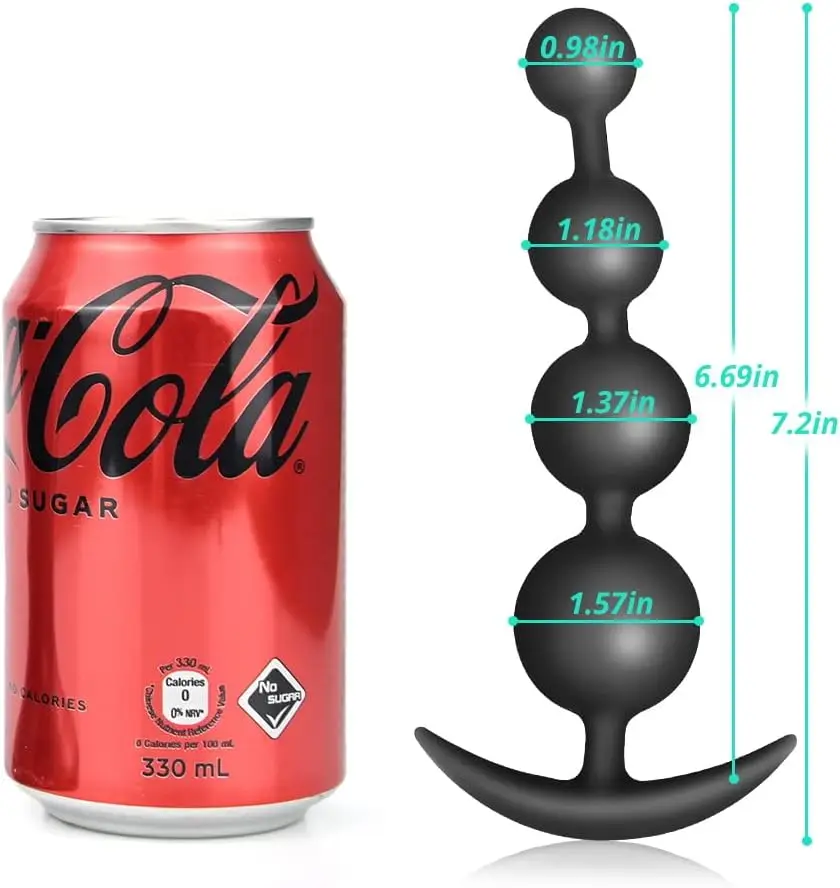 Silicone Vagina Balls Silicone Beads Butt Plug-Flexible Chain Sex with Different Size Balls Prostate Massage Trainer Plug