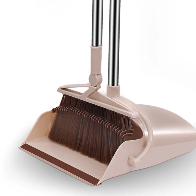Broom And Dustpan Set Stand Up Long Handle Broom And Dustpan Set Combo Broom And Dustpan Set For Home Office Dropshipping