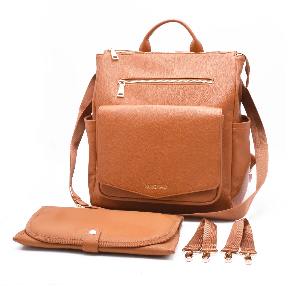 Custom baby diaper bag baby stroller hanging mom backpack travel mommy luxury diaper bags for mother