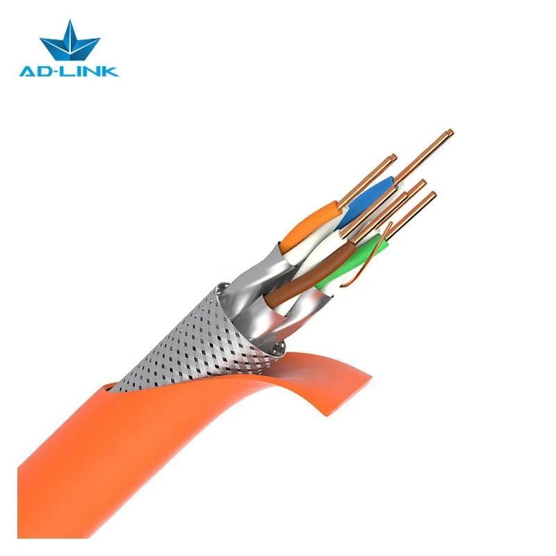 Bare Copper Indoor Outdoor Internet Lan Ethernet Network 4prs Cat 7 Cable Sftp
