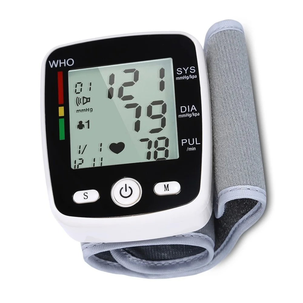 sphygmomanometer  Portable Smart Digital Wrist Blood Pressure Monitor Bp Machine Calibration Sphygmomanometer Blood Meter Device
