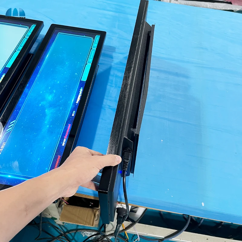 Ultra Wide LCD Display Bar Screen Indoor Shelf Advertising Screen Android Stretched Bar Type Lcd Display For Store Shelves