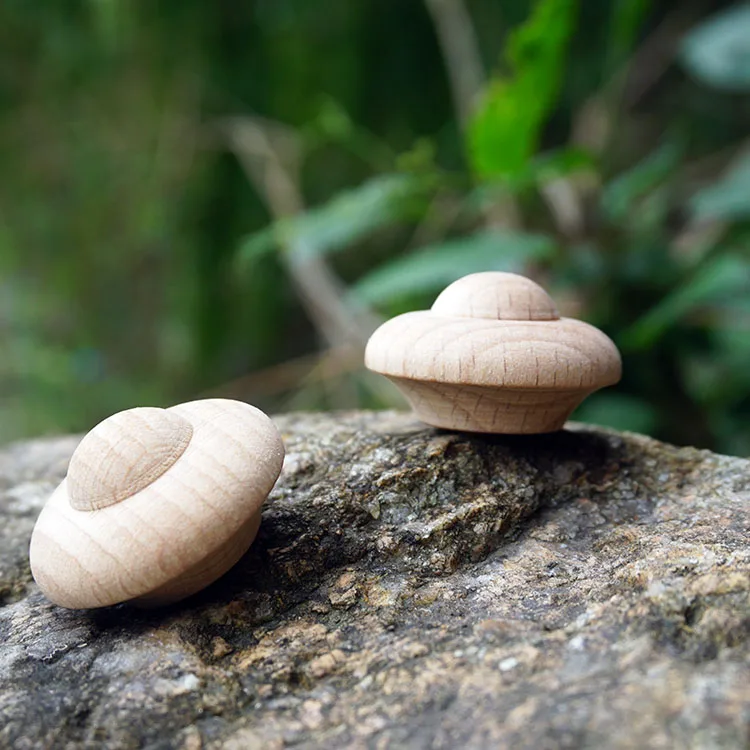 blank wood toy shool painting material beech wood coin/belly button/mushroom/egg/beehives/tree cone/droplet set