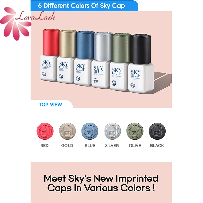sky glue S+ Korea black eyelash extensions sky eyelash glue Long Lasting Eyelash Glue Private Label Adhesive