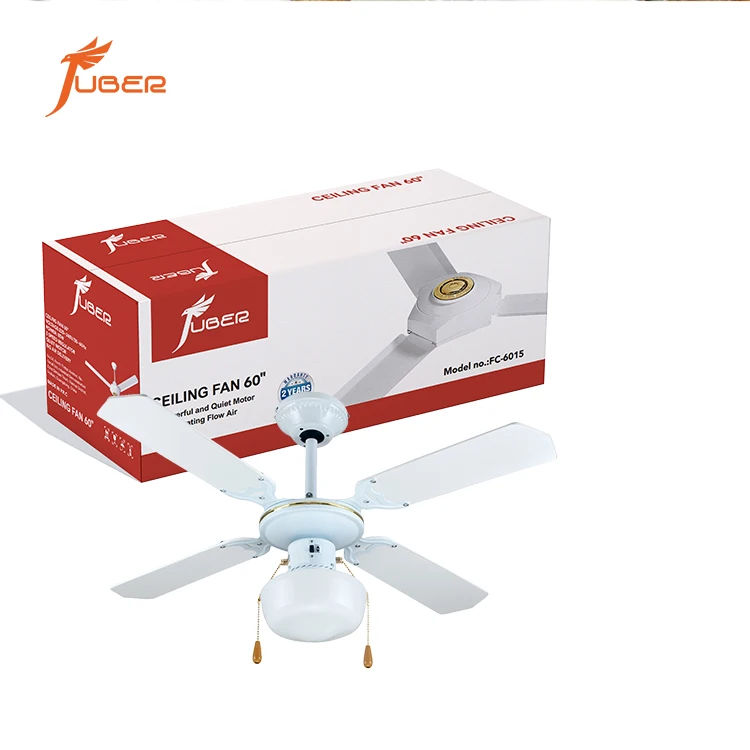 JUBER Fans New Metal Golden 52 inch 4 Blades 4 lights cooper motor ceiling fan //