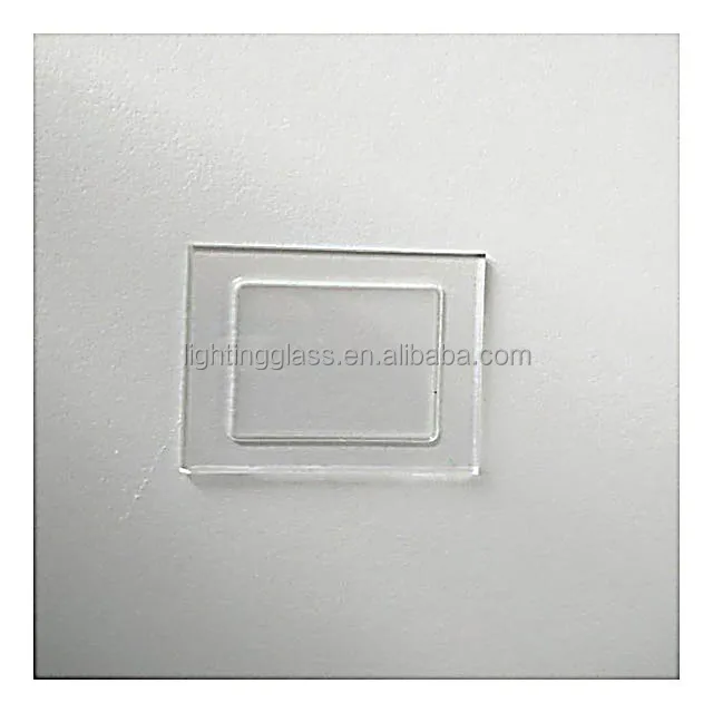 Customized 92% transmittance Encapsulation Glass Display Recessed Package Glass 0.5-2.0mm Thickness Etched Process Encap Glass