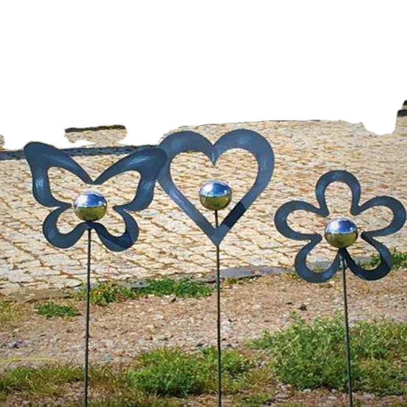 Metal Ball Round Plug In Ball Sphere Decorative Mirrored Gazing Stainless Steel Gazing Outdoor Garden Hanging Decoration Balls