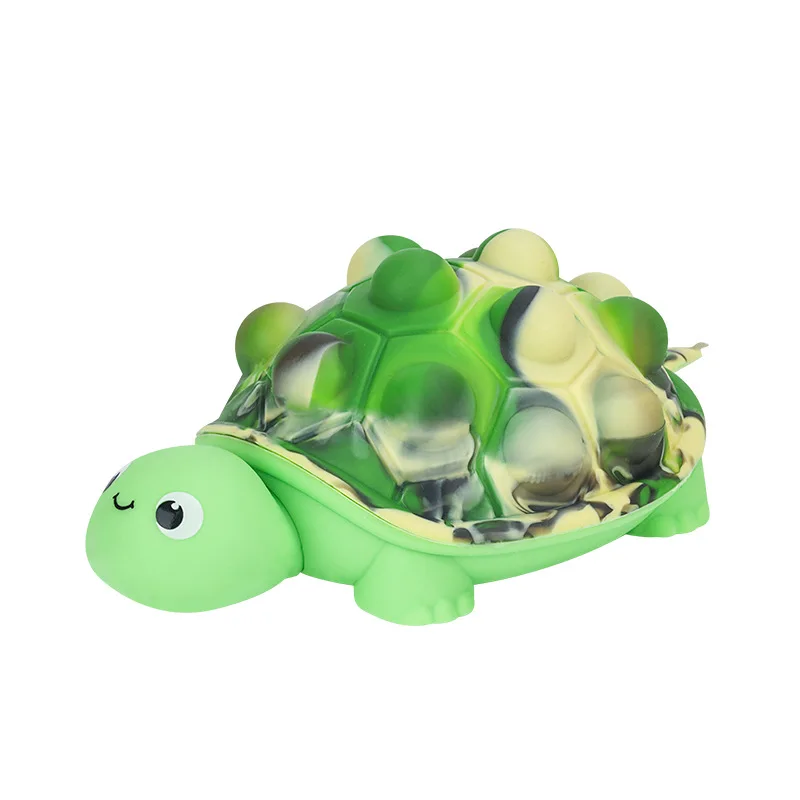 BSBH Wholesale Fidget Toys Tortoise Shape Relief Sensory Toys Pop Fidget Ball Keychain