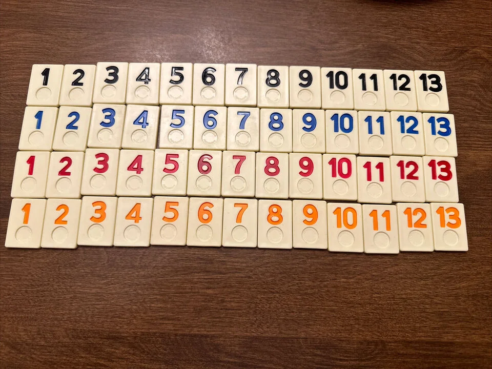 Rummikub Tiles Individual Smooth Back Replacement Game Pieces Pick What You Need.