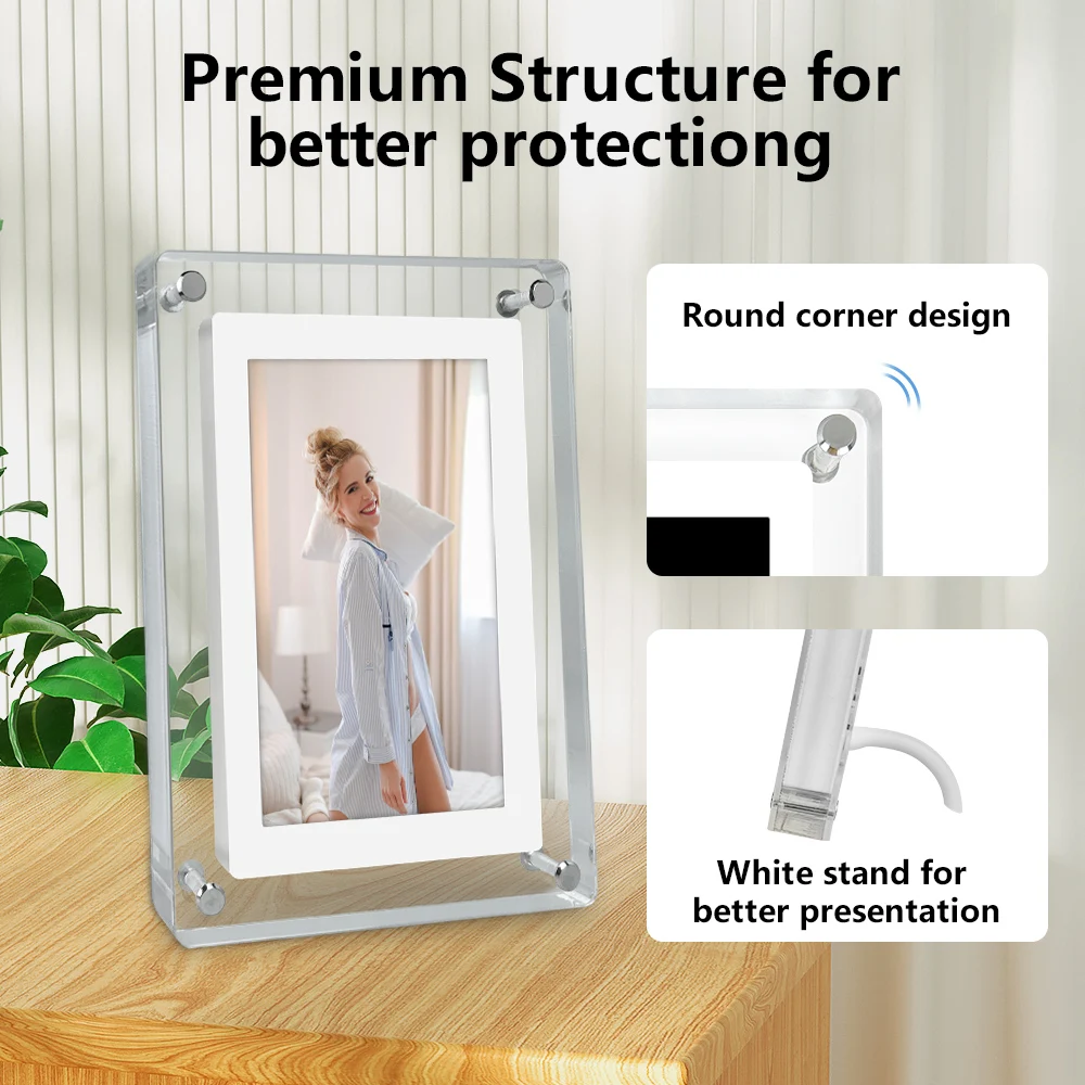 5 inch HDIPS Digital Photo Frame 1080P Digital Photo Frame MP3 MP4 Movie Player Electronic Picture
