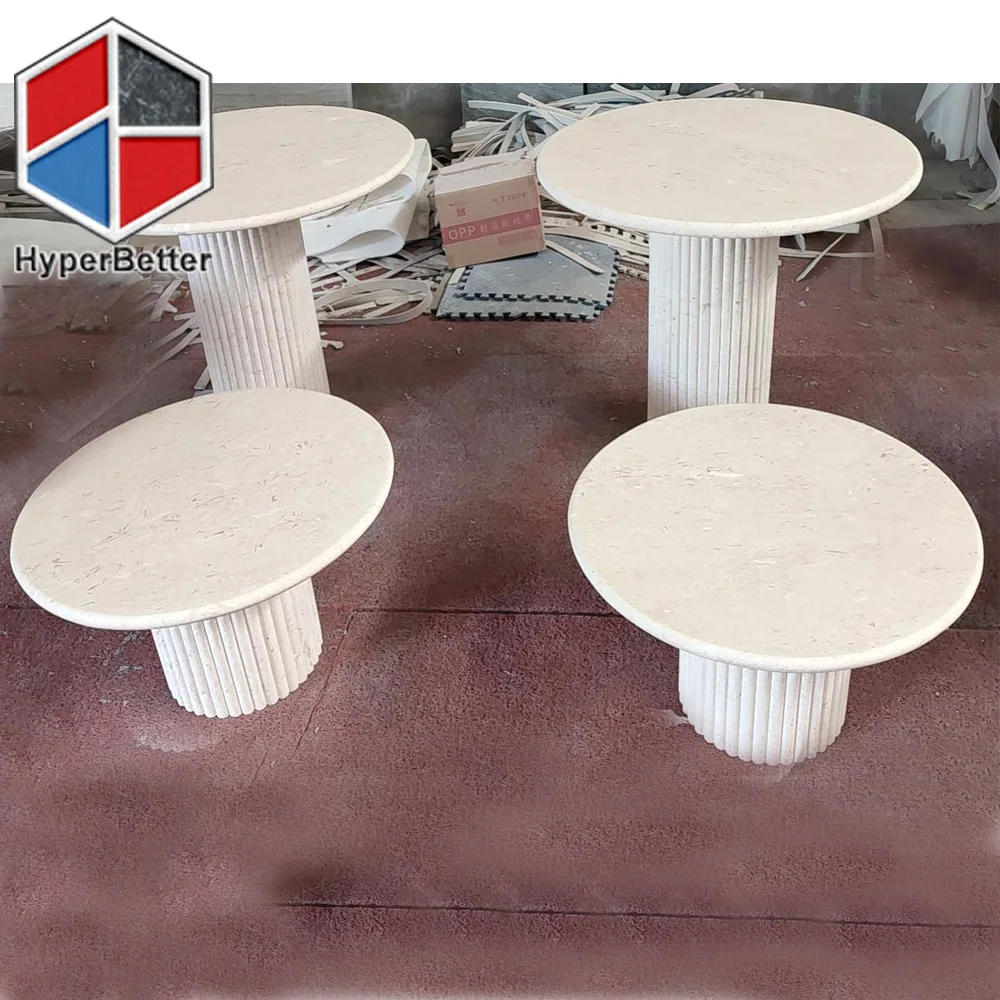 marble pedestal tables