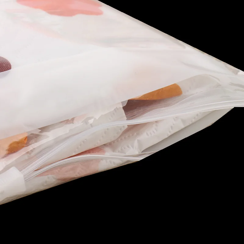 Пользовательский логотип ползунок сумки для одежды прозрачный замок на молнии Пластиковый пакет пользовательская упаковка для одежды