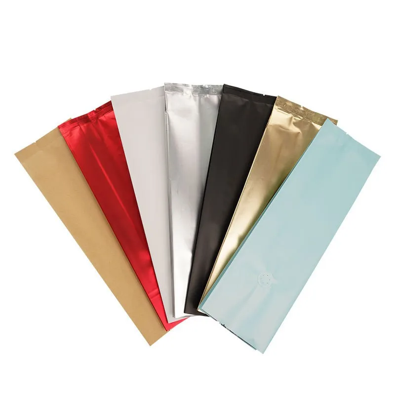 In Stock High Quality 1kg 500g 250g Gold White Silver Aluminium Side Gusset Coffee Bags For Coffee Packaging With Valve