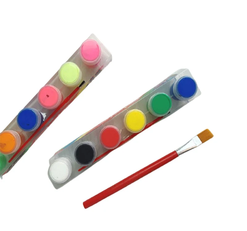 Wholesale High Quality 6 Conjoined Bottles Gouache Painting premium Gouache Paint Set