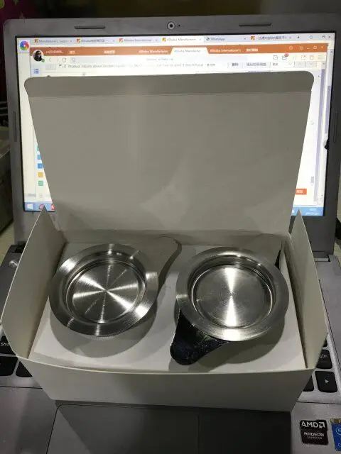 Custom Simple Rust-Resistant Stainless Steel 304 Tea Infuser Handle Food Safe Metal Mesh Filter Ceramic Silver Tea Filter