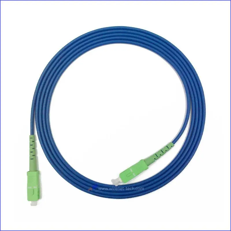 Simplex 9 / 125 Single Mode LSZH FC APC - FC APC Fiber Optic FC Patch Cord