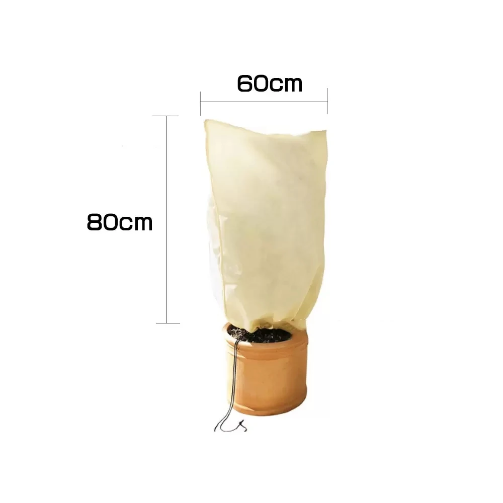 Winter Non-woven Plant Antifreeze Protection Cover Flower And Grass Antifreeze Cover With Drawstring Dustproof Storage Bag