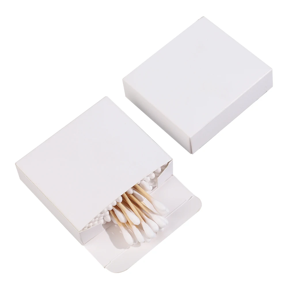 Bamboo Stick Cotton Buds Make up remover swab Bamboo Swab Ear Buds with Paper Box