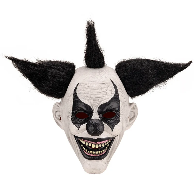 Halloween Horror Party Costume Props Spooky Smiling Clown Cosplay Headgear Party Clown Mask party novelties