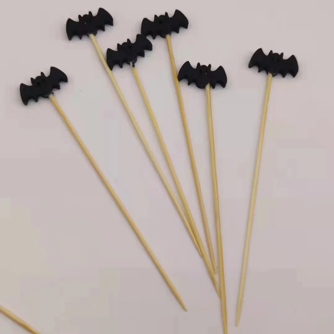 Restaurants or Buffets Party Supplies Decorative Pearl End Cocktail Fruit Sandwich Picks Bamboo Skewers for Catered Events