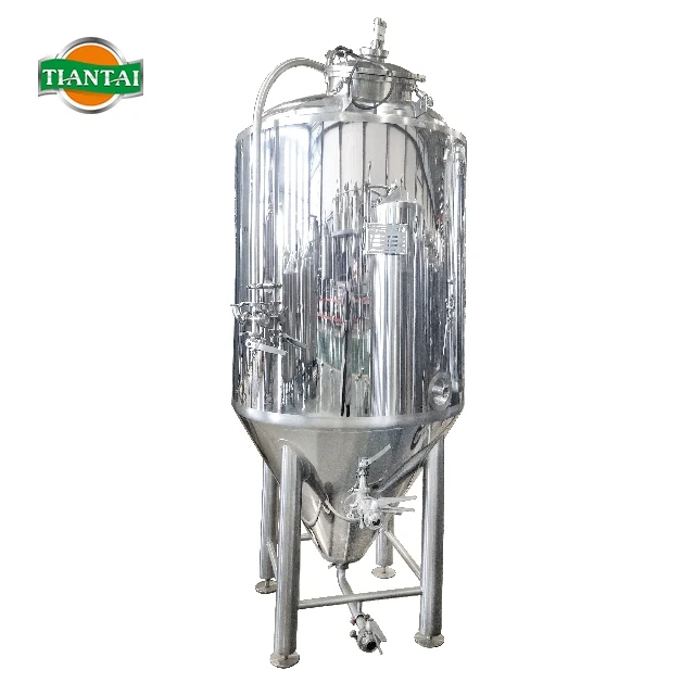  5000L 50HL 40BBL нержавеющая сталь двойная стена гликоль жакетированный Топ manway конический ферментер