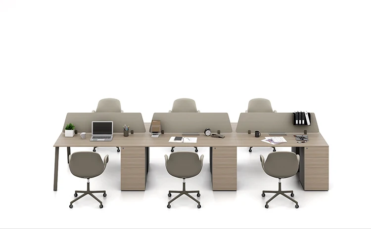
Office Furniture Simple Style Office Furniture Workstation Desk with Cabinet and Drawers 