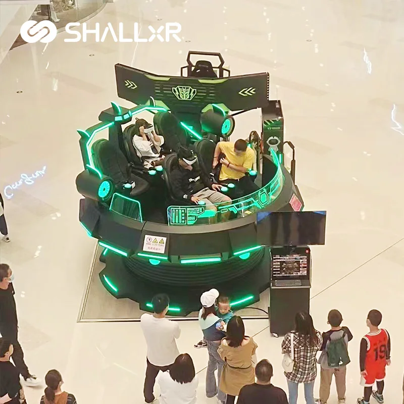 ShallxR VR Immersive Upgrade 720 Rotation Motion Chair 5 Players VR Game Machine Full Set