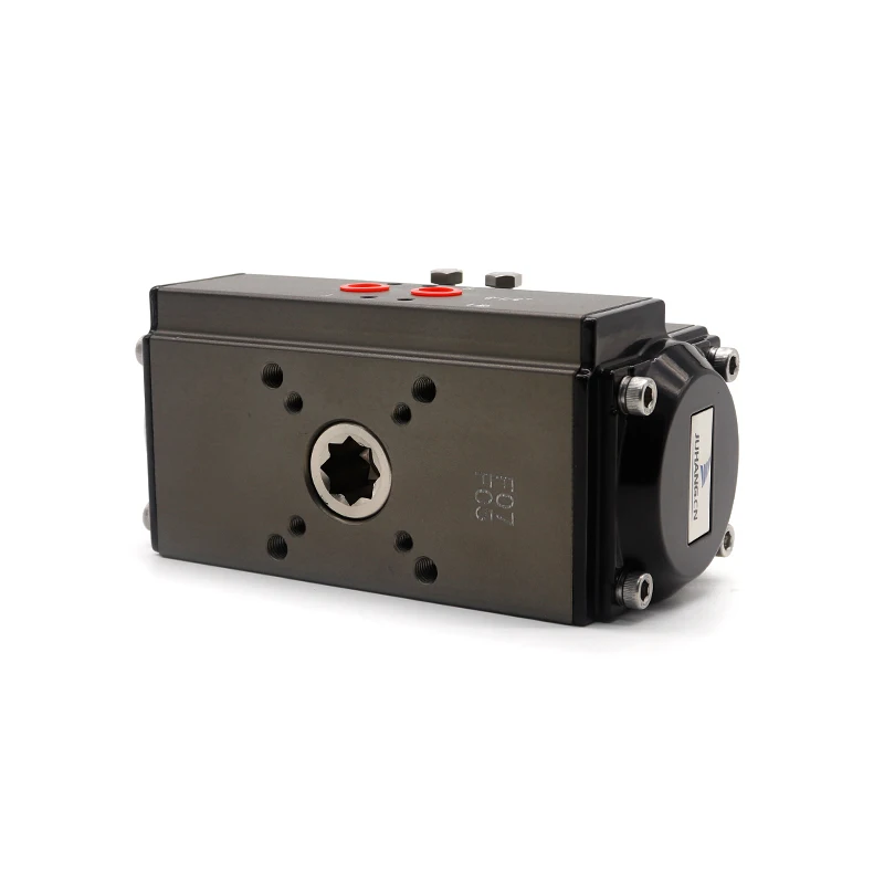 Double acting pneumatic rotary air actuators stainless steel butterfly ball valve spring return horizontal pneumatic actuator